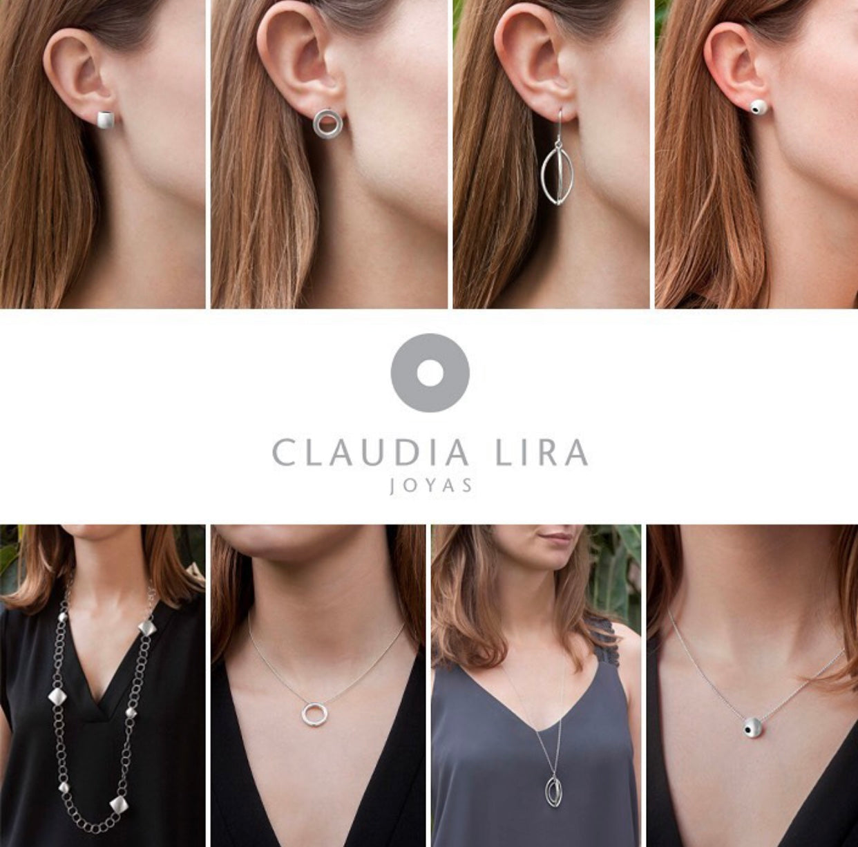 Claudia Lira Jewelry- Link earrings / Silver