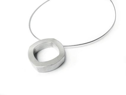 Claudia Lira Covers - Square Bombe Necklace Silver