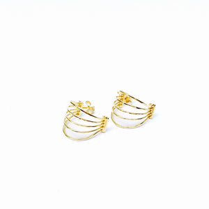 Claudia Lira Jewelry- Wire Earrings gold