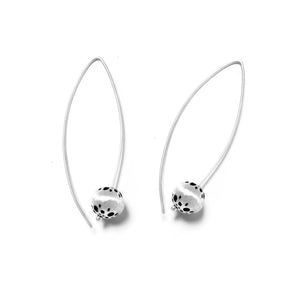 Claudia Lira Jewelry- Mix Parox Earrings brushed-silver