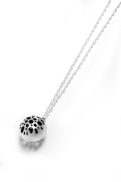 Claudia Lira Jewelry- Parox Pendant / Brushed Silver