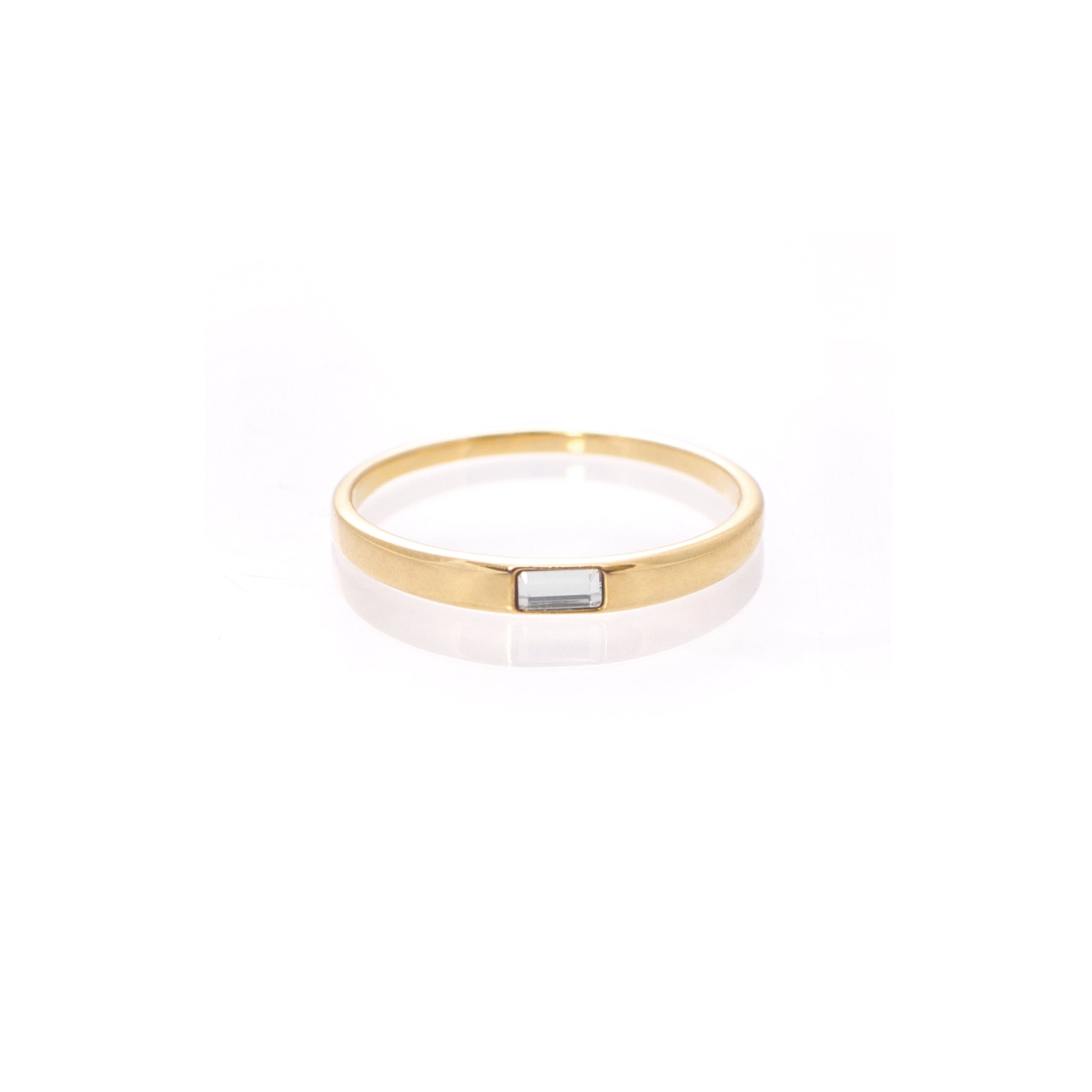 Claudia Navarro Jewelry- Ring Baguette / Gold