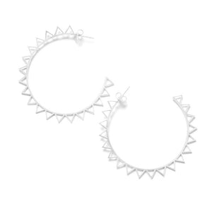 Claudia Navarro Jewelry- Hoop Dino / Silver