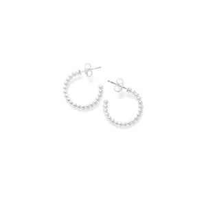 Claudia Navarro Jewelry- Hoop Dots / Silver