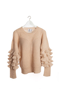 Clio Knitwear- Caribe Sweater Nude