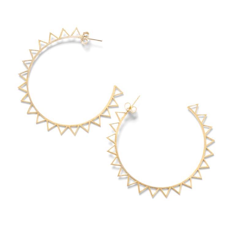 Claudia Navarro Jewelry- Hoop Dino / Gold
