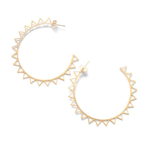 Claudia Navarro Jewelry- Hoop Dino / Gold