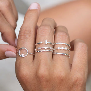 Claudia Navarro Jewelry- Ring Triple Ilusion / Silver