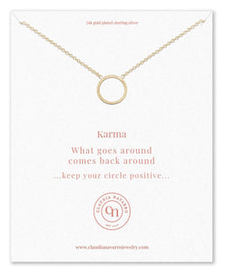 Claudia Navarro Jewelry- Necklace Karma / Gold