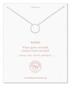 Claudia Navarro Jewelry- Necklace Karma / Silver