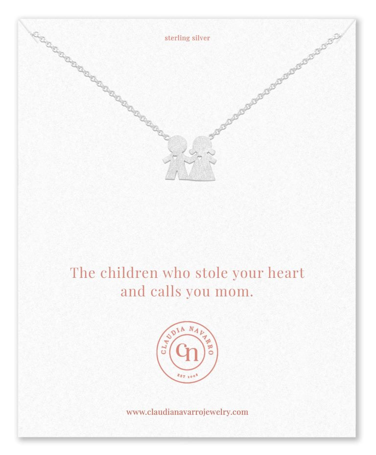 Claudia Navarro Jewelry- Necklace Kids (Boy+Girl) / Silver