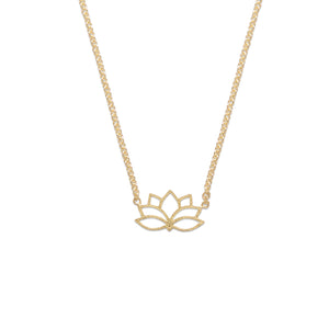 Claudia Navarro Jewelry- Necklace Loto / Gold