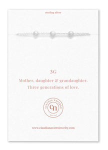 Claudia Navarro Jewelry- Bracelet 3G / Silver