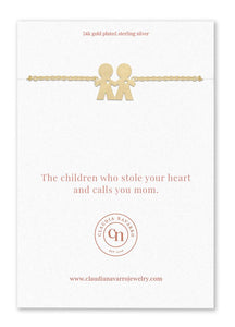 Claudia Navarro Jewelry- Bracelet  Kids (Two boys) / Gold