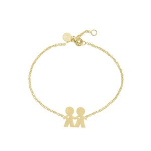 Claudia Navarro Jewelry- Bracelet  Kids (Two boys) / Gold