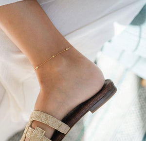 Claudia Navarro Jewelry- Ankle chain Pepas / Gold