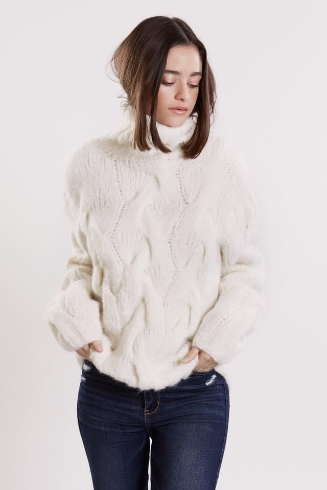 Clio Knitwear- White Sweater