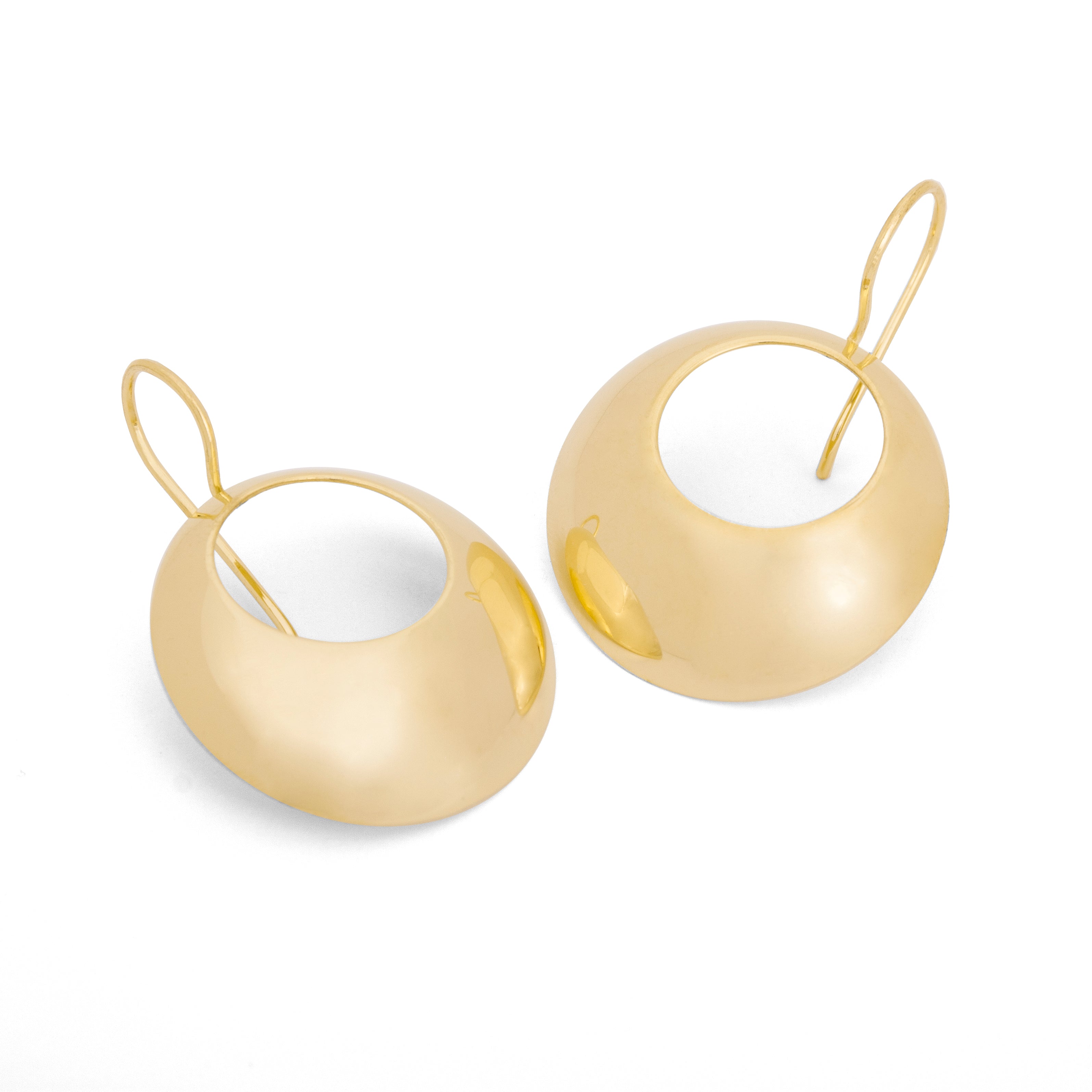 Claudia Lira Jewelry - Dangle Drop Hook Earrings / Gold