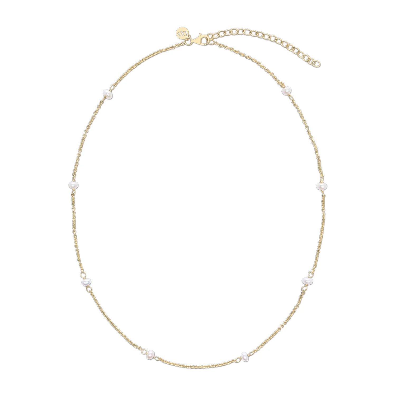 Claudia Navarro Jewelry- Mix Pearl Necklace Gold