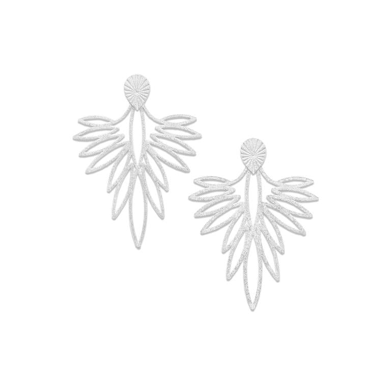 Claudia Navarro Jewelry- Earjacket Peacock / Silver