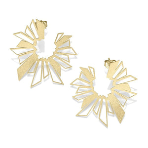 Claudia Navarro Jewelry- Round Geo Maxi Earring Gold