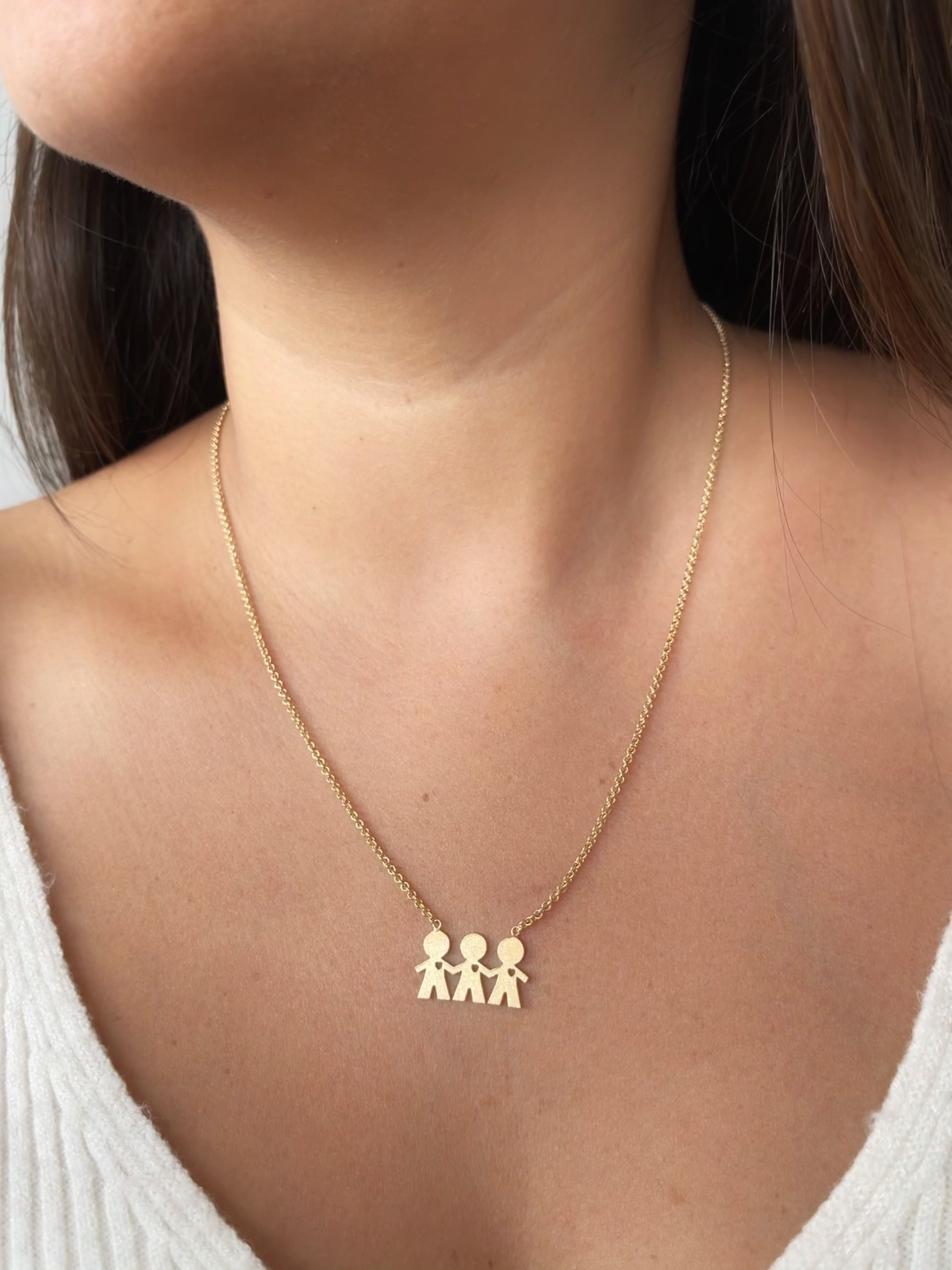 Claudia Navarro Jewelry- Necklace Kids (Three boys) / Gold