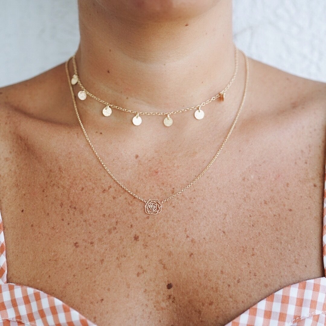 Claudia Navarro Jewelry- Necklace Rosa / Gold